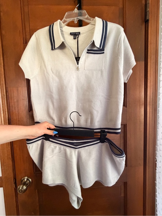 Dolls Kill Tops - DOLLS KILL CURRENT MOOD PREPPY FATE SHORTS SET